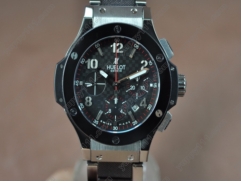 ウブロHublot Big Bang SS Ceramic Bez Aspen Black Asia 7750自動巻き