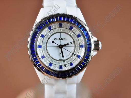 シャネルChanel J12 Joaillerie Ladies White/Blue/Blue Jap Quartzクオーツ