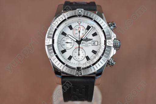 ブライトリングBreitling 2008 Super Avenger SS/RU White A-7750自動巻き