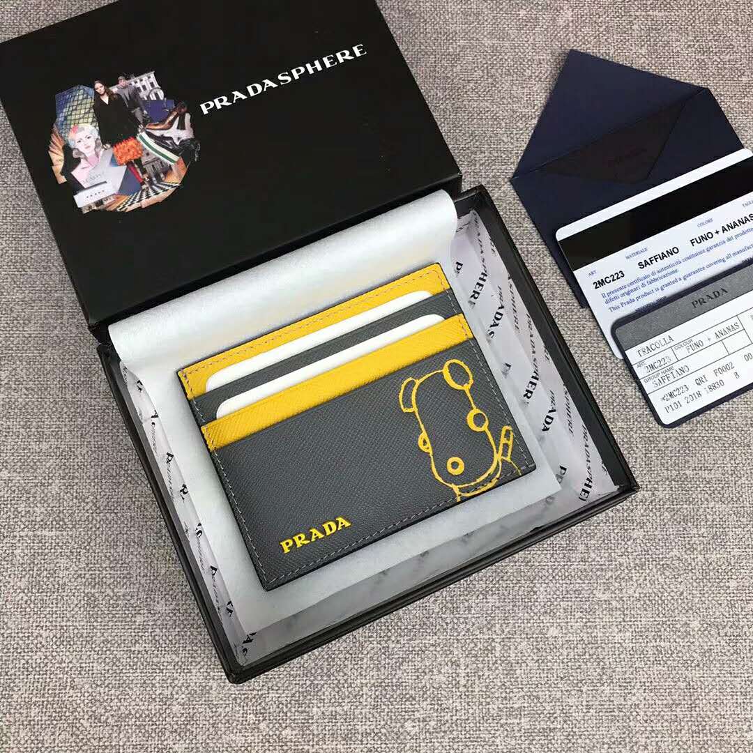 プラダコピー財布 PRADA 2024新作 マリア サフィアーノ カードケース 2MC223