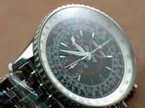 ブライトリングBreitling Montbrilliant Datora SS Black Asia 7750 Chronos自動巻き