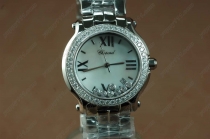 ショパール Chopard Watches Happy Sport Diamonds Ladies SS MOP 腕時計 Swiss Quartz