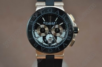 ブルガリBvlgari Diagono Aluminium Chrono os20クオーツストップウオッチ