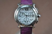 ショパールChopard Happy Sports Chrono Qtzクオーツ　ストップウオッチ腕時計