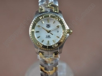 タグホイヤーTag Heuer Link Sports Ladies TT/TT MOP Wht Stick S-Qtzクオーツ腕時計