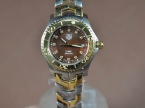 タグホイヤーTag Heuer Link Sports Ladies TT/TT Brown Diam S-Qtzクオーツ腕時計