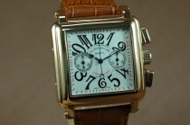 フランクミュラー Franck Muller H Size Conquistador RG/LE White Manual HW ChronosLemania手巻き