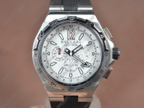 ブルガリBvlgari Diagono X-PRO Chrono SS/RU White Jap OS20 クォーツストップウォッチ