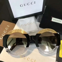 2024新作 偽物グッチ サングラス GUCCI 可愛いお マルチカラー 丸眼鏡 gg0084-2