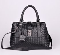 ボッテガヴェネタコピー バッグ BOTTEGA VENETA 新品 ラムスキン 超美品! メッシュ 2014春夏新作 レディース ヴィンテージ 2WAYバッグ/ハンドバッグ ブラック 7453-4