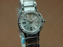 ピアジェPiaget Polo Ladies SS/Diamonds Grey Swiss Eta Quartzクオーツ