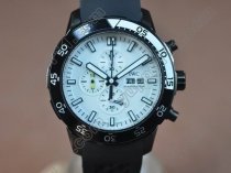 IWC Aquatimer Pvd/Black 0S 20 Working Chronographクオーツストップウォッチ