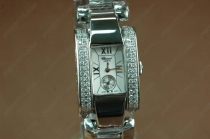 ショパール Chopard WatchesLas Las Strada Ladies SS/2Diam White 腕時計Swiss Qtz c/w Boxset