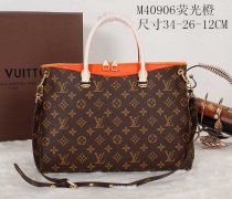 LOUIS VUITTON ルイヴィトンコピーバッグ 2014春夏新作 モノグラム ヴィンテージ レディース 大容量 2WAY ショルダー付 ハンドバッグ ブラウンxオレンジ M40906-3