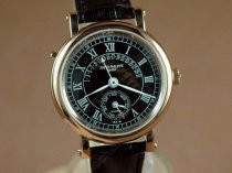 パテックフィリップPatek Philippe Calastrava Classic RG Case Black Dial Black Strap Japan Automatic自動卷き