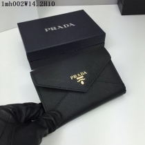 プラダコピー 財布 PRADA 2024春夏新作 レディース 封筒型 二つ折財布 コインケース 1Mh002-4