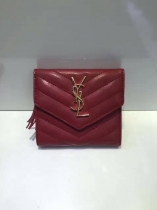 サンローランコピー 財布 2017美作Yves Saint Laurent 三つ折り タッセルコンパクト財布 350503-1