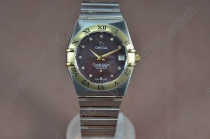 オメガOmega Constellation 18K Wrapped TT Men Roman自動巻き Bezel Swiss Eta 2836 1200自動巻き