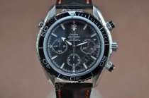 オメガOmega Planet Ocean 45.5 Chrono SS/LE Blk/Bez/Wht 7750自動巻き