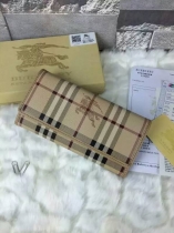 バーバリーコピー 財布 BURBERRY 2024春夏新作 チェック柄 二つ折り長財布 burwallet160318-4