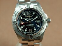 ブライトリングBreitling Superocean Steelfish SS Black Swiss Eta 2836-2自動卷