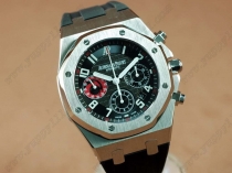 オーデマ・ピゲAudemars Piguet Royal Oak Chrono SS/RU Black A-7750自動巻き