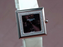 パテックフィリップPatek Philippe Gondolo Ladies Diamonds SS/ST Brown Jap Qtzクオーツ