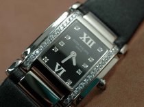 パテックフィリップPatek Philippe Ladies 24 Hours Single Diamonds SS/LE Blackクオーツ