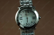 ショパール Chopard Watches Happy Sport Ladies SS Case 腕時計 Dial Swiss Quartz