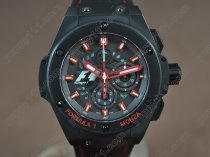 ウブロHublot King Power F1 48mm PVD Black Japanese 0S20 Quartzクォーツストップウォッチ