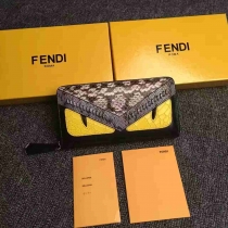 フェンディコピー 財布 2024最新作 FENDI 男女兼用 高品質 モンスター ラウンドファスナー長財布 fdwallet161230-1