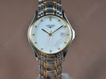 ロンジンLongines TT White Dial Japanクオーツ