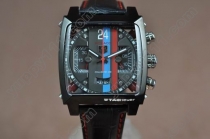 タグホイヤーTag Heuer Monaco Concept 24 PVD/LE Black Jap Quartz Chronoクオーツ　ストップウオッチ腕時計