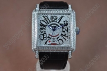 フランクミューラーFranck Muller Auto Dim SS/LE Wht Swiss Eta 2824-2自動巻き