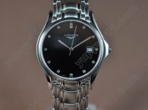 ロンジンLongines SS/SS Black Japanクオーツ