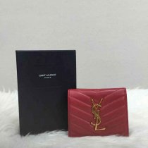 サンローランコピー 財布 2024秋冬新作 Yves Saint Laurent レディース コインケース 三つ折財布 2220-2