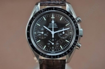 オメガOmega Speedmaster White Shell Dial Swiss Chrono手巻きストップウォッチ