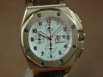 オーデマ・ピゲAudemars Piguet Royal Oak Chrono RG/LE White A-7750自動巻き