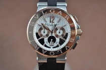 ブルガリBvlgari Diagono Aluminium Chrono os20クオーツストップウオッチ