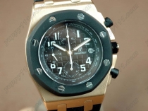 オーデマ・ピゲAP0118 Audemars Piguet Royal Oak Chrono RG/LE Black A-7750自動巻き