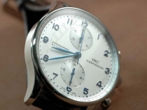 IWC Portuguese Chrono Auto SS White/White自動巻き