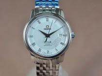 オメガOmega SS White Dial Swiss Eta 2824-2自動巻き