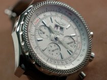 ブライトリングBreitling Bentley 6.75 Big Date Chrono LE White A-7750 Sec@3自動巻き