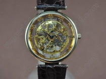 パテックフィリップPatek Philippe Genuine 18K Gold Plated Manual Handwind Movement手巻き