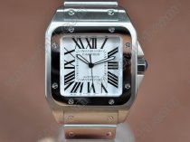 カルティエCartier Santos 100 Men SS/SS Swiss Eta 2824自動巻き