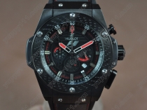 ウブロHublot King Power F1 48mm PVD Black Japanese 0S20 Quartz Chronoクオーツストップウォッチ