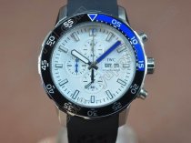 IWC Aquatimer SS/White 0S 20 Working Chronographクオーツストップウォッチ