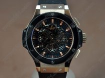 ウブロHublot Big Bang RG case Ceramic Bez Black dial A-7750自動巻き