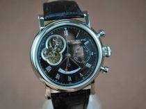 パテックフィリップPatek Philippe Classic Chronograph SS Black Working Chronos手巻きストップウォッチ