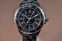 シャネルChanel J12 Black Full Ceramic Swiss Eta 2824-2自動巻き